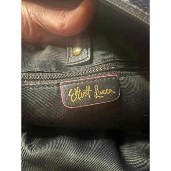 Elliott Lucca Olvera Neoprene Navy Blue Large Tote / Bag Laptop Compartment XL - Picture 4 of 9